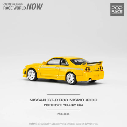 Pop Race Nissan GT-R R33 Nismo 400R Prototype Yellow