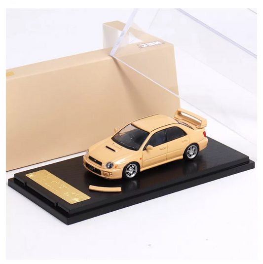 SUBARU IMPREZA WRX STI 2024 HEC SEDAN DESERT YELLOW 1/64 SCALE DIECAST CAR MODEL BY FURYRA FURSUBSED