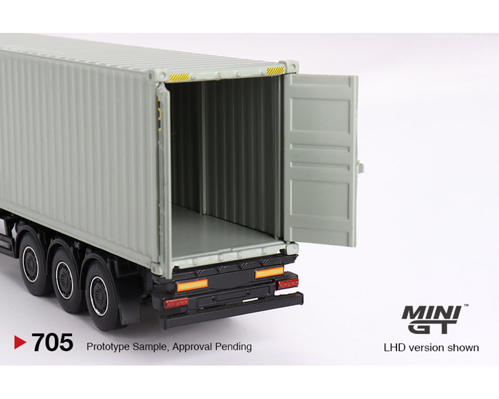 (Preorder) Mini GT 1:64 Mercedes-Benz Actros with 40 Ft Dry Container – UPS Europe