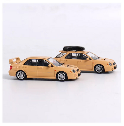 SUBARU IMPREZA WRX STI 2024 HEC SEDAN DESERT YELLOW 1/64 SCALE DIECAST CAR MODEL BY FURYRA FURSUBSED