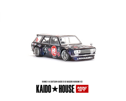 (Preorder) Kaido House x Mini GT 1:64 Datsun KAIDO 510 Wagon Hanami V3 – Magic Purple