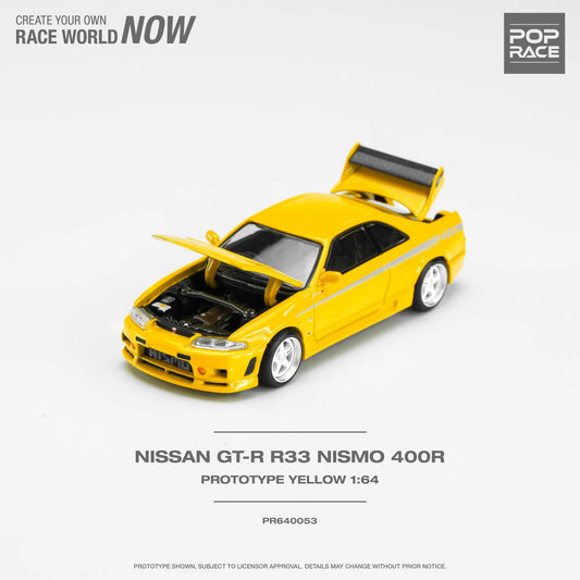 Pop Race Nissan GT-R R33 Nismo 400R Prototype Yellow