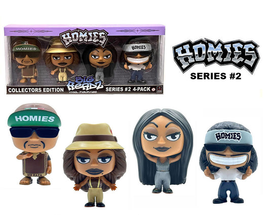 Homies Figures 4.5″ Big Headz Series #2 – Gift Set 4 pack