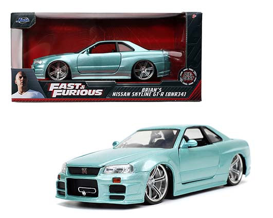 Jada 1:24 Brian’s 2002 Nissan Skyline GT-R34 – Fast & Furious