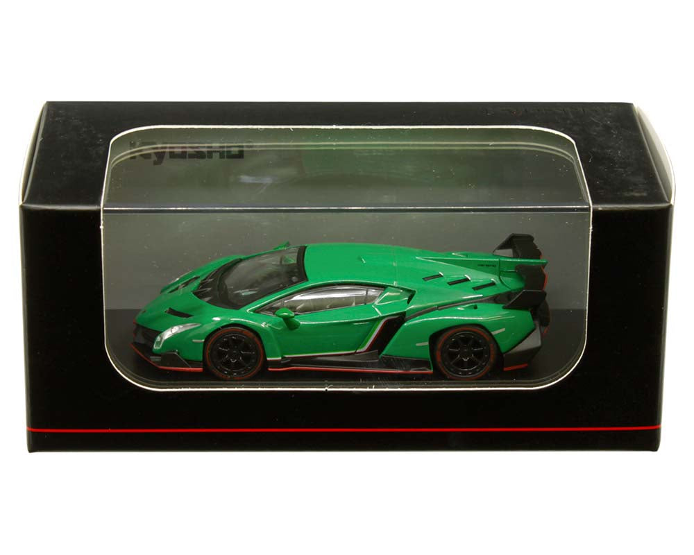 Kyosho 1:64 Lamborghini Veneno (Green / Red Line)