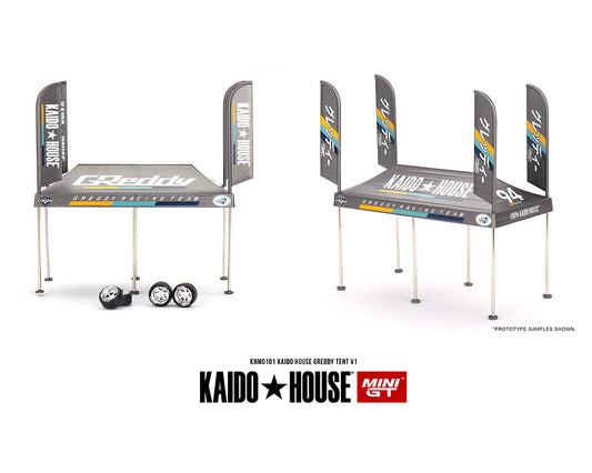 Kaido House x Mini GT 1:64 Kaido House GREDDY Tent V1 – Limited Edition