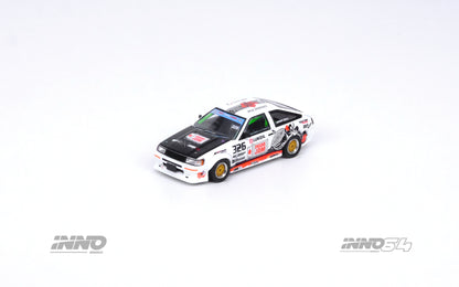 INNO64 1/64 TOYOTA COROLLA AE86 LEVIN AND MITSUBISHI LANCER EVOLUTION III TRACKERZ RACING BOX SET