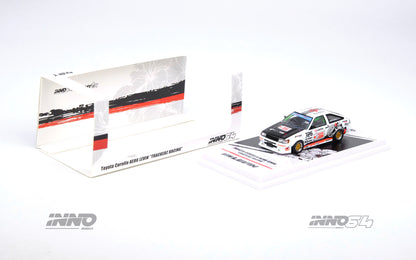 INNO64 1/64 TOYOTA COROLLA AE86 LEVIN AND MITSUBISHI LANCER EVOLUTION III TRACKERZ RACING BOX SET