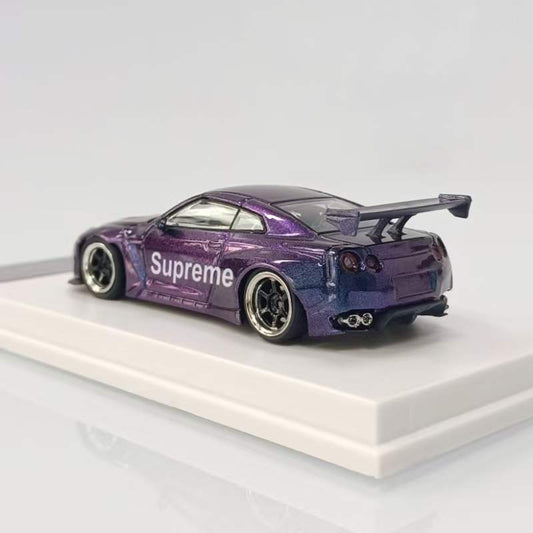 1/64 DOT Models Nissan GT-R R35 Rocket Bunny (Holographic Purple) Diecast Car Model