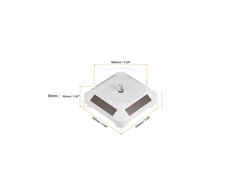 3.5″ Solar Display Stand Turntable 360 Degree Rotating