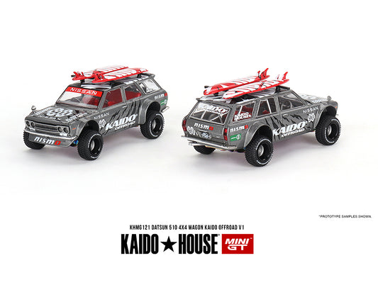 (Preorder) Kaido House x Mini GT 1:64 Datsun KAIDO 510 Wagon 4×4 Kaido Offroad V1