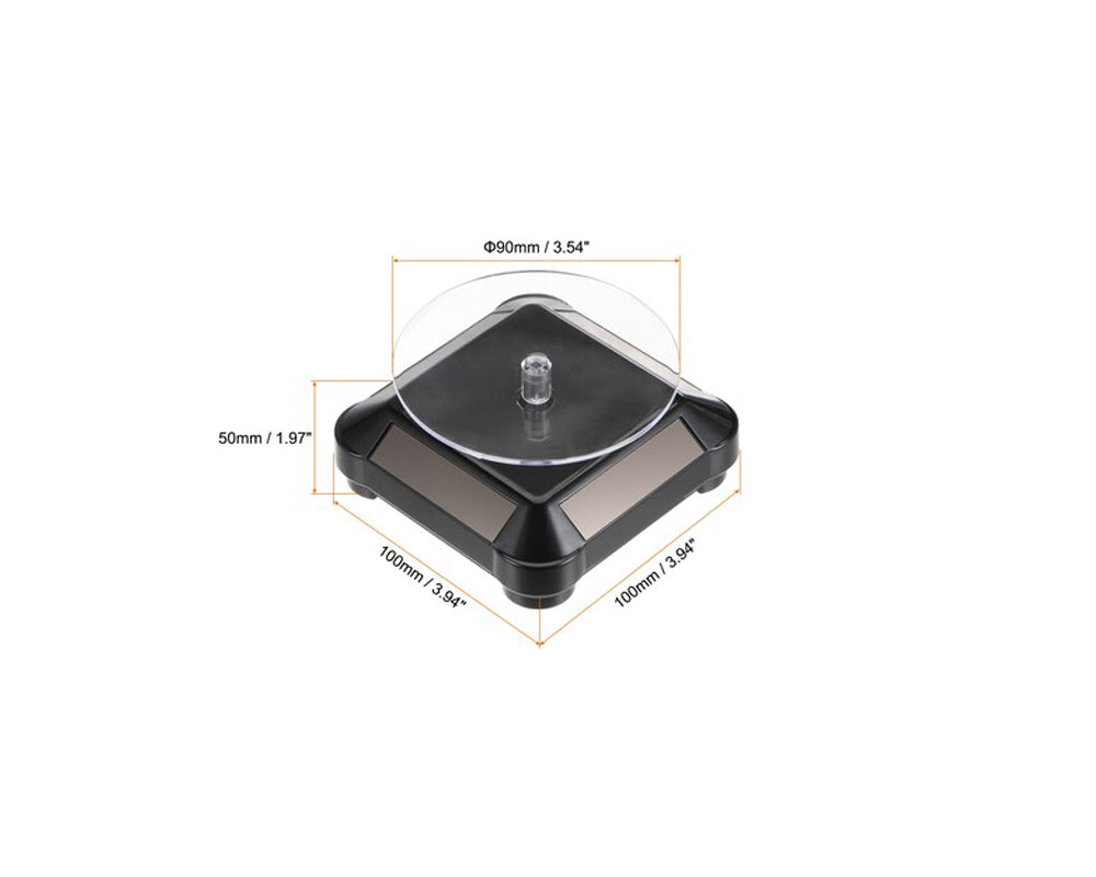 3.5″ Solar Display Stand Turntable 360 Degree Rotating