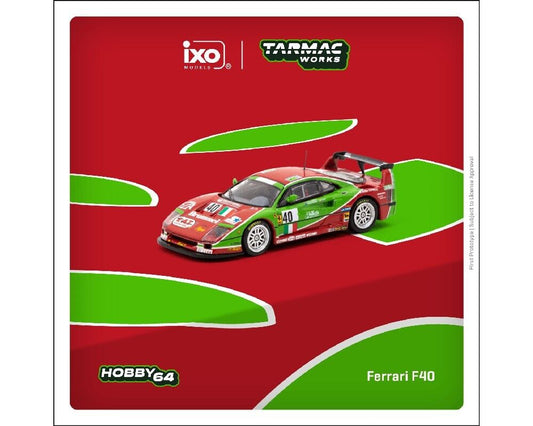 Tarmac Works x ixo 1:64 Ferrari F40 24h of Le Mans 1995 #40