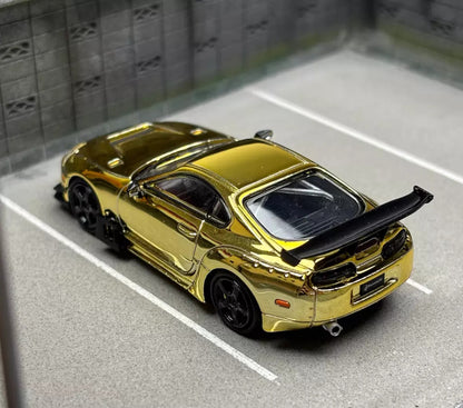 SUPRA A80Z PANDEM GOLD 1/64 SCALE DIECAST CAR MODEL BY LMLF MODELS