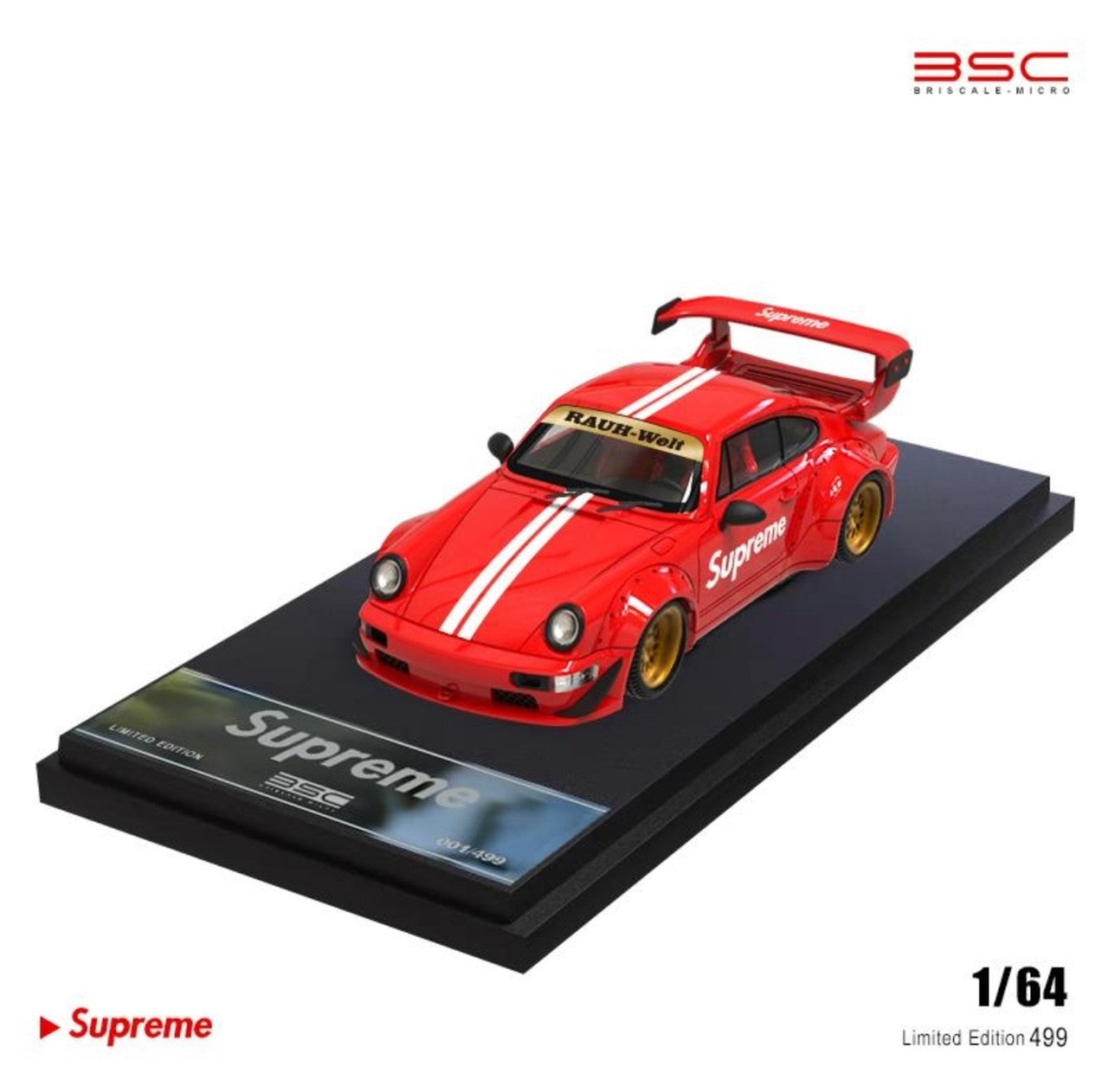 BSC PORSCHE RWB 964 SUPREME 1/64 SCALE DIECAST CAR MODEL