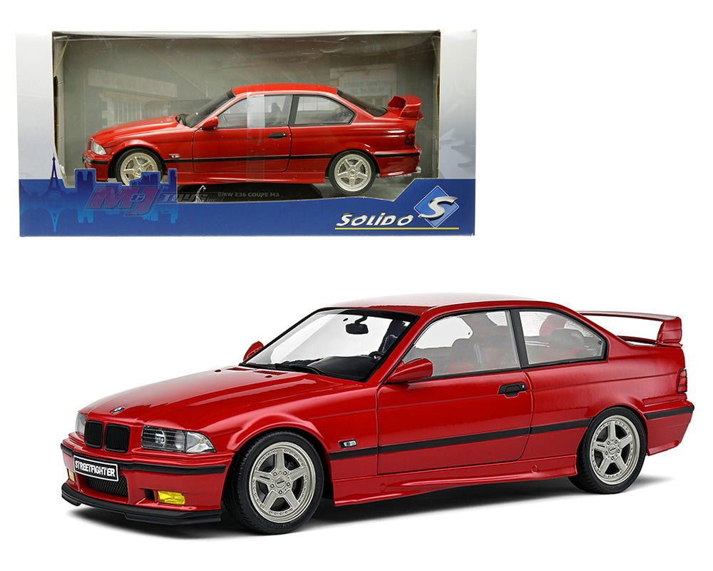 Solido 1:18 1994 BMW E36 Coupe M3 Streetfighter – Imola Red