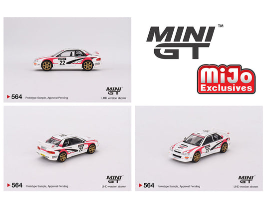 Mini GT 1:64 Subaru Impreza WRC98 1999 Rally Tour de Corse #22 – Mijo Exclusives