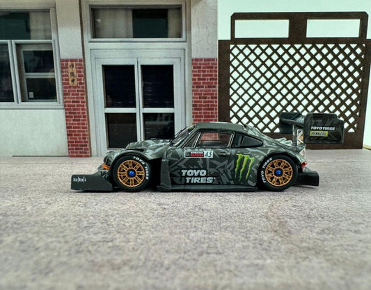 PORSCHE 911 SVRSR HOONIPIGASUS MONSTER LIVERY KB43 1/64 SCALE DIECAST CAR MODEL BY TOP MODELS