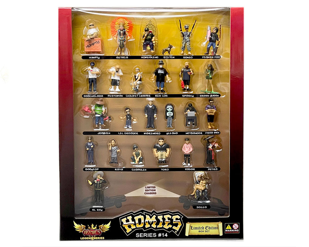 Homies Figures 1.75″ Series 14 Limited Edition Box With 2 CHASE Figure