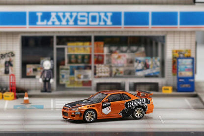 STREET WEAPON NISSAN SKYLINE GT-R R34 NEED FOR SPEED UNDERGROUND 300 MADE 1/64 SCALE DIECAST CAR MODEL